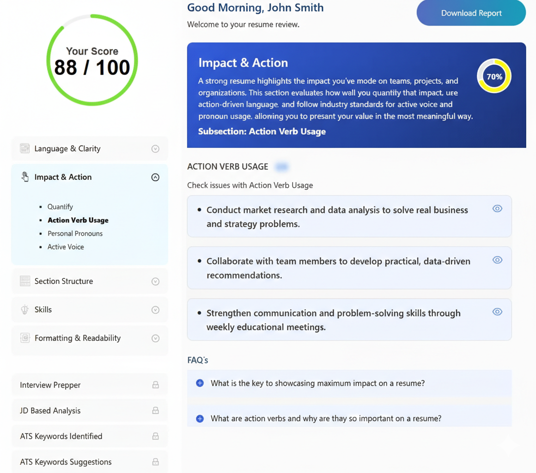 Resume Analyzer Dashboard