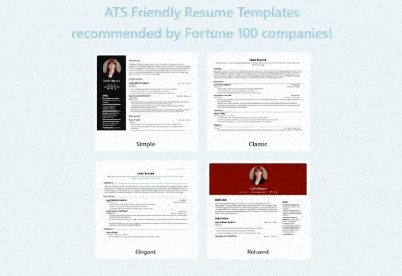 Resume Builder Interface