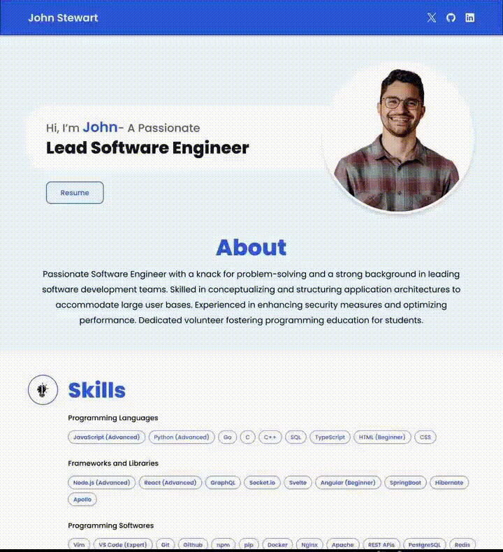 Web Profile Builder Dashboard