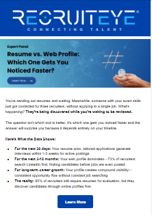 RecruitEye Newsletter Preview 1