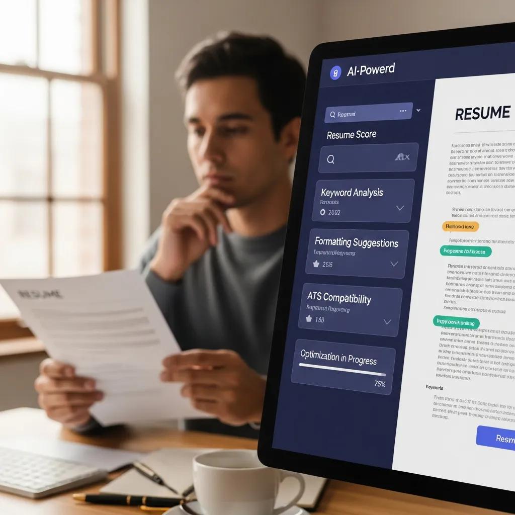 AI resume optimization tool enhancing job application visibility
